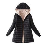 Chaqueta de Invierno Emma para Mujer – Chaqueta Acolchada con Capucha, Cremallera y Cálido Forro Polar